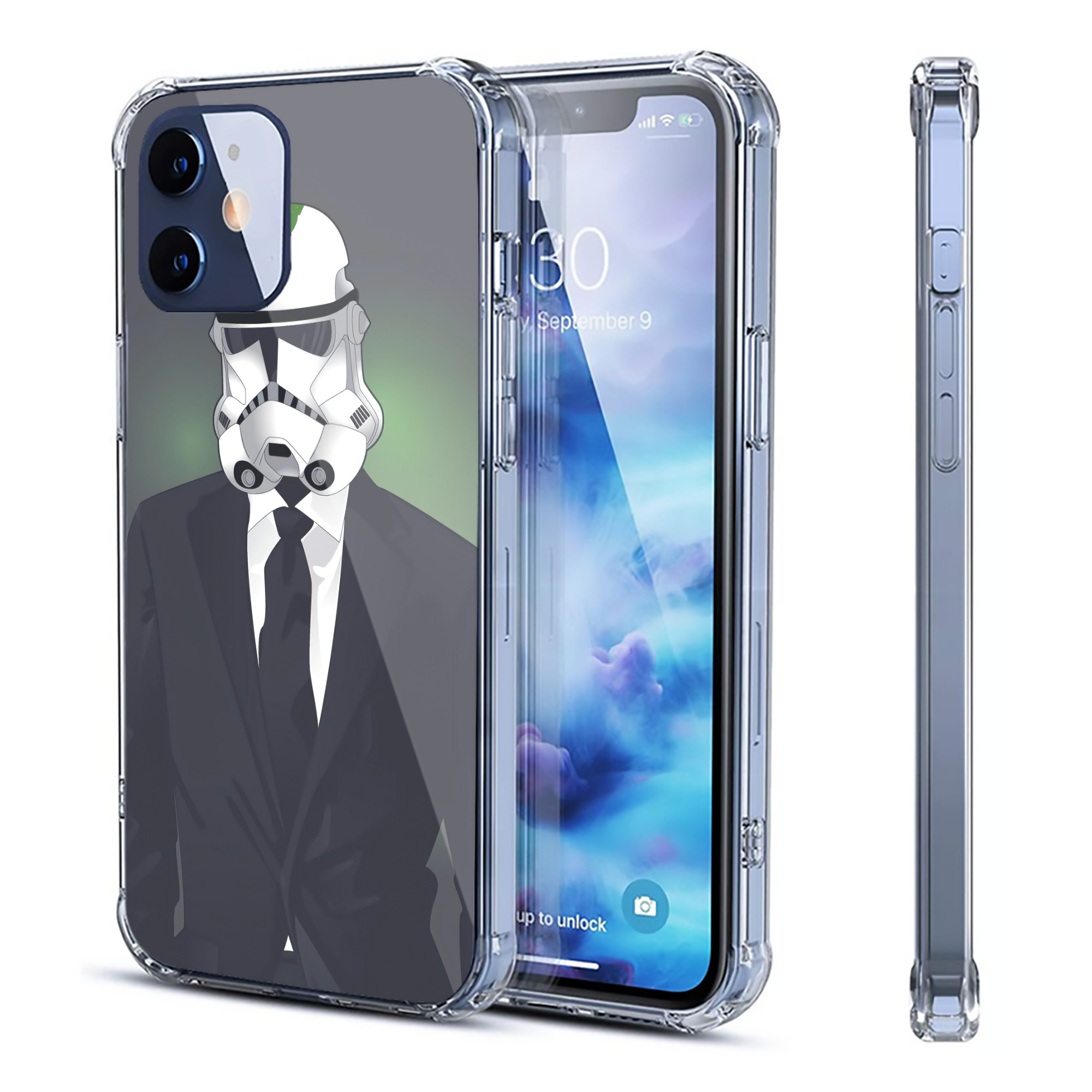 （画像用） スター・ウォーズ Star Wars 【iPhone 12シリーズ対応】透明スマホケース（クリアソフトケース）
